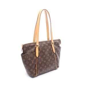 Louis Vuitton Canvas Leather Bag Totally Brown Monogram Tote